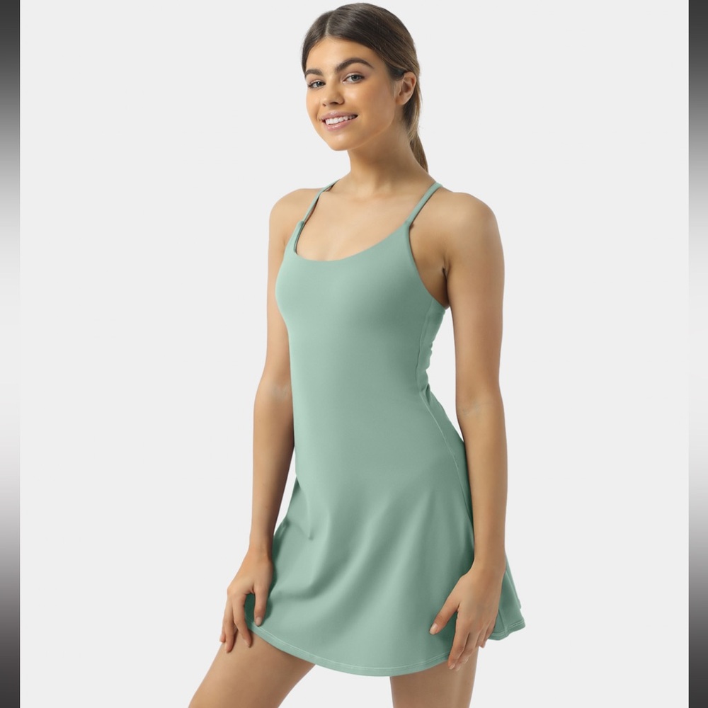 Halara Softlyzero Plush Backless Active Dress